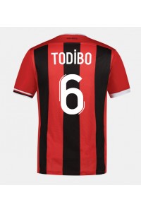 OGC Nice Jean-Clair Todibo #6 Jalkapallovaatteet Kotipaita 2023-24 Lyhythihainen